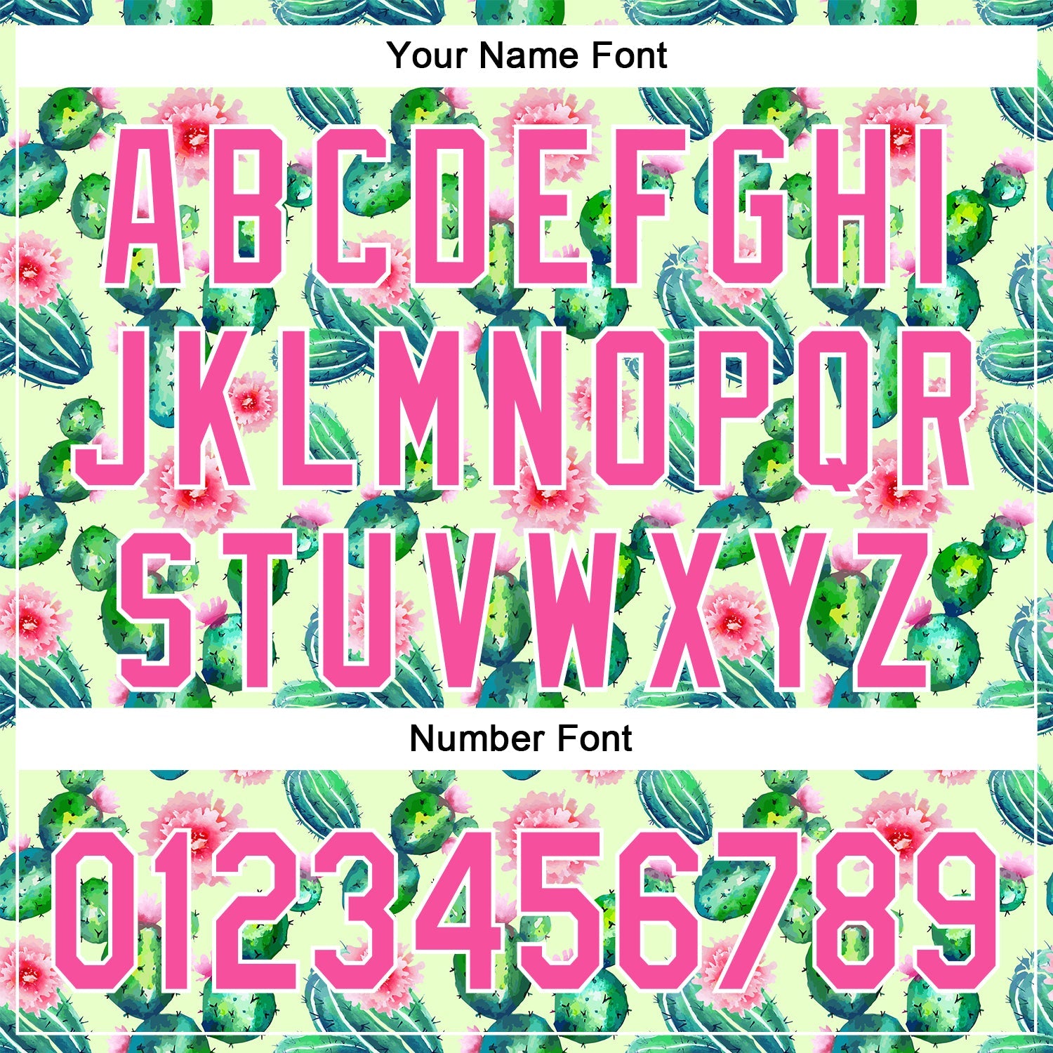 Custom Green Pink-White 3D Pattern Design Cactus Festival Authentic Baseball Jersey view 5