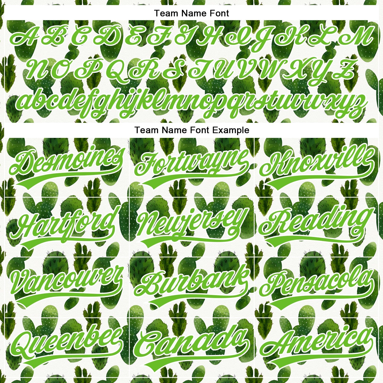 Custom White Aurora Green 3D Pattern Design Cactus Festival Authentic Baseball Jersey view 4