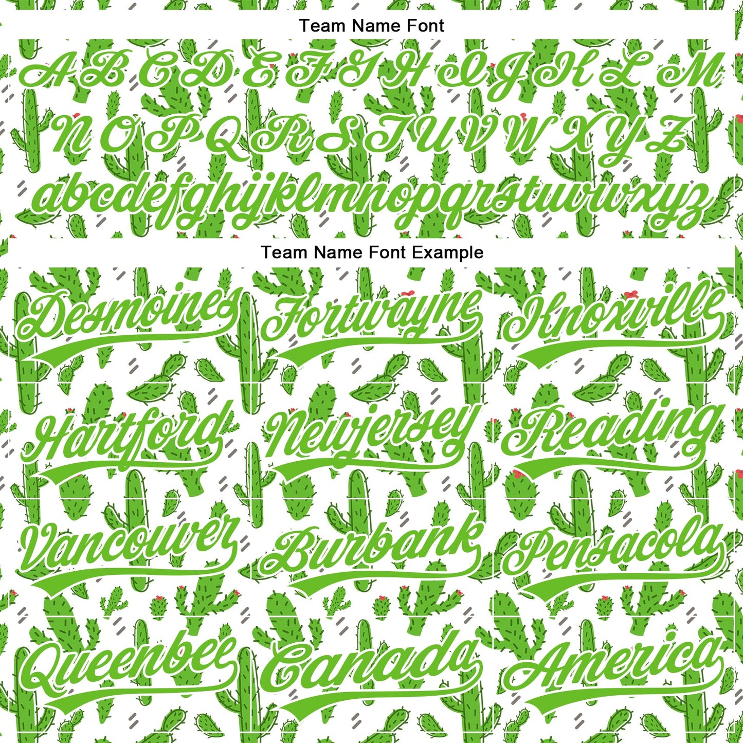 Custom White Aurora Green 3D Pattern Design Cactus Festival Authentic Baseball Jersey view 4