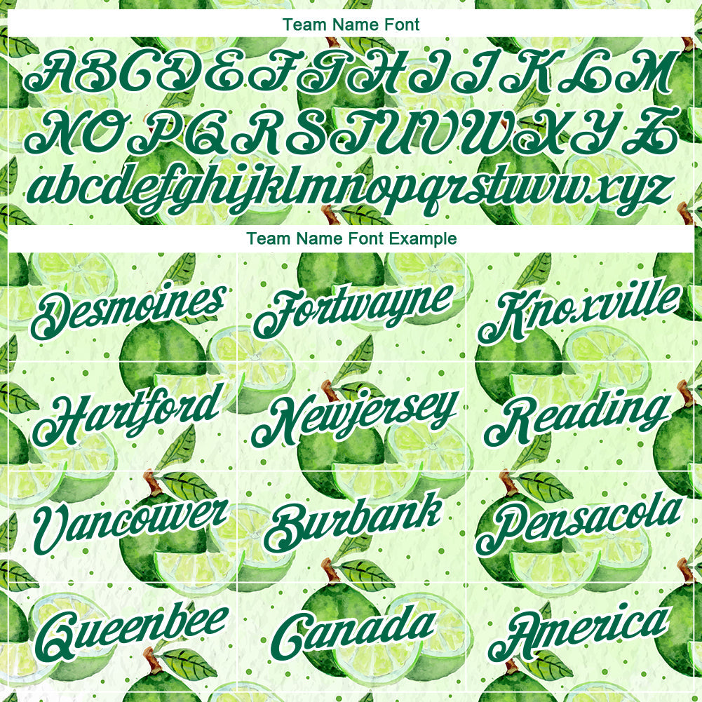 Custom Green Kelly Green-White 3D Pattern Design Lime Performance T-Shirt view 3