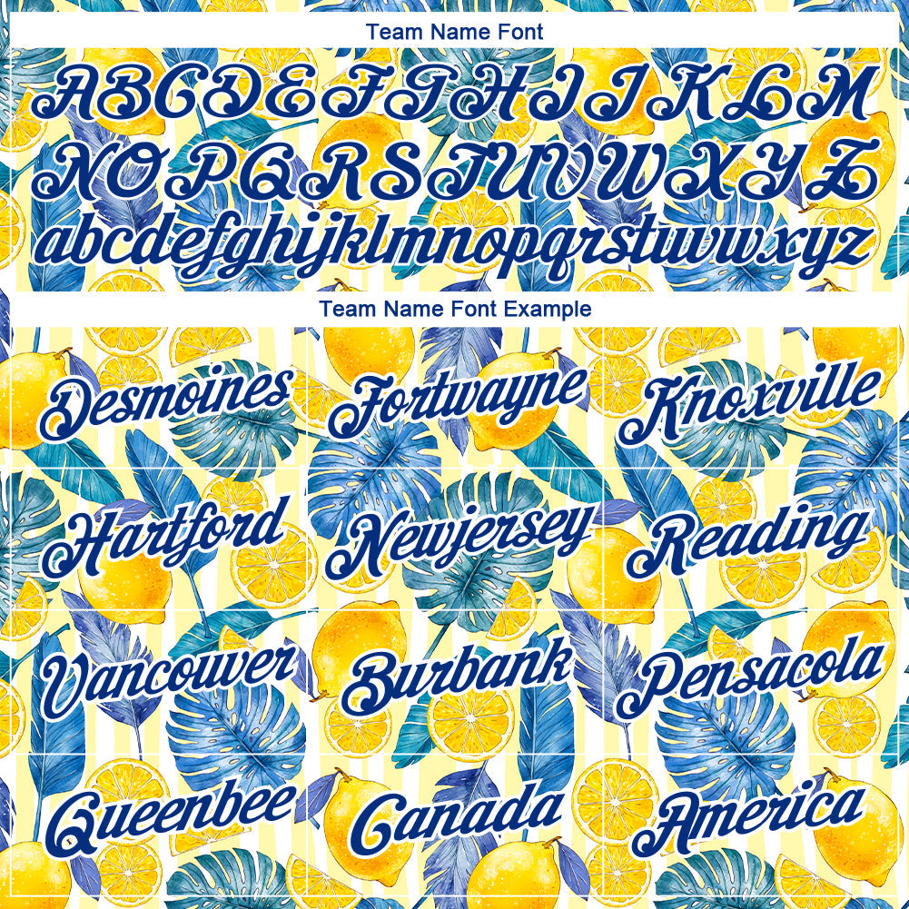 Custom White Royal 3D Pattern Design Hawaii Tropical Palm Leaves And Lemon Performance T-Shirt view 3