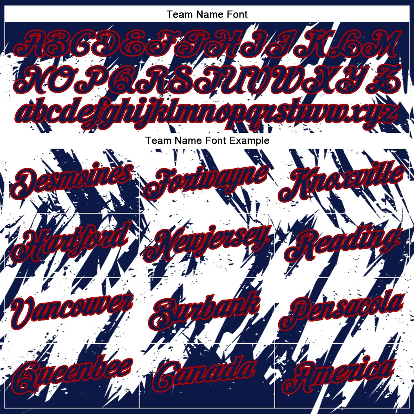 Custom Navy White-Red 3D Pattern Design Abstract Sharp Shape Performance T-Shirt view 3