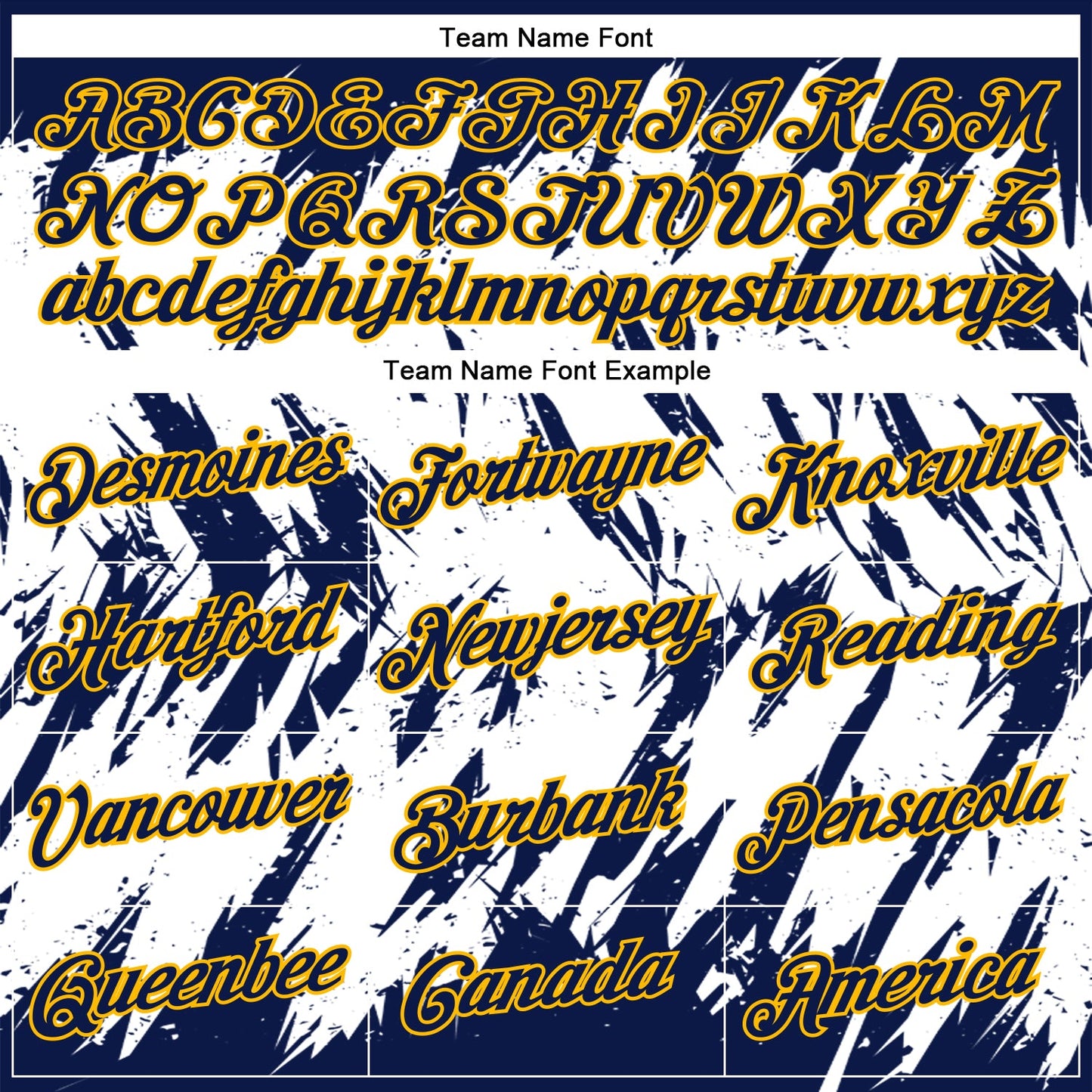 Custom Navy White-Gold 3D Pattern Design Abstract Sharp Shape Performance T-Shirt view 3