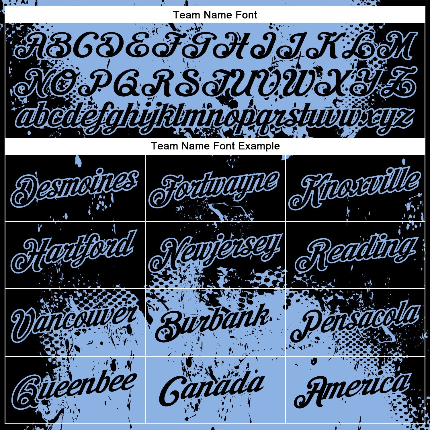 Custom Black Light Blue 3D Pattern Design Dripping Splatter Art Performance T-Shirt view 3