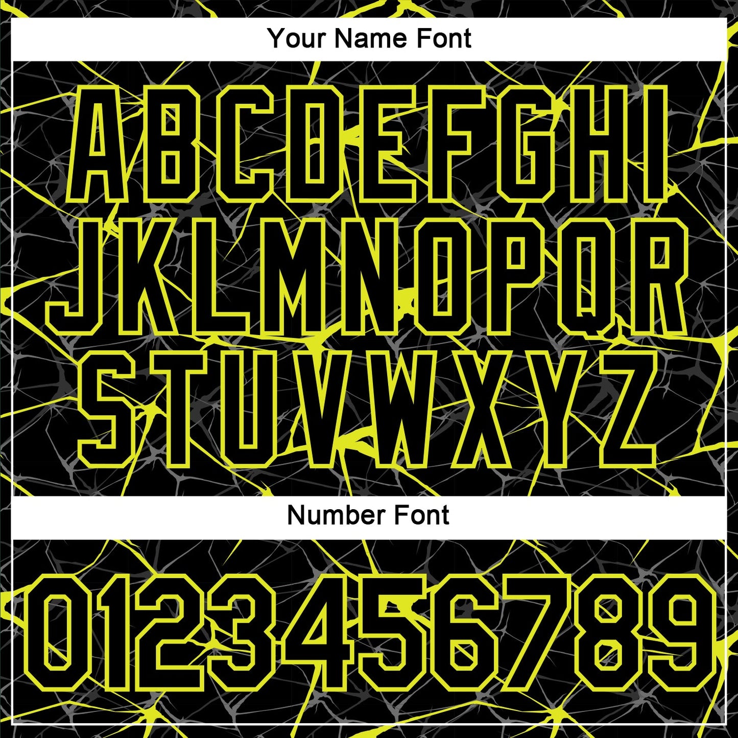 Custom Black Neon Yellow 3D Pattern Design Abstract Network Performance T-Shirt view 4