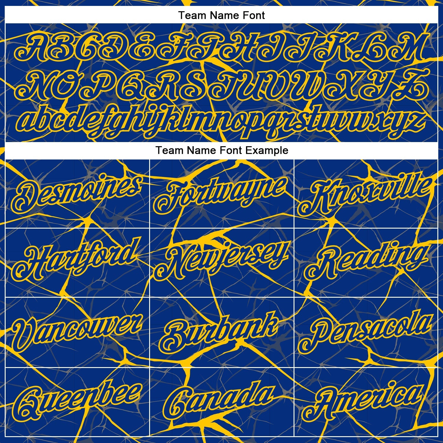 Custom Royal Yellow 3D Pattern Design Abstract Network Performance T-Shirt view 3
