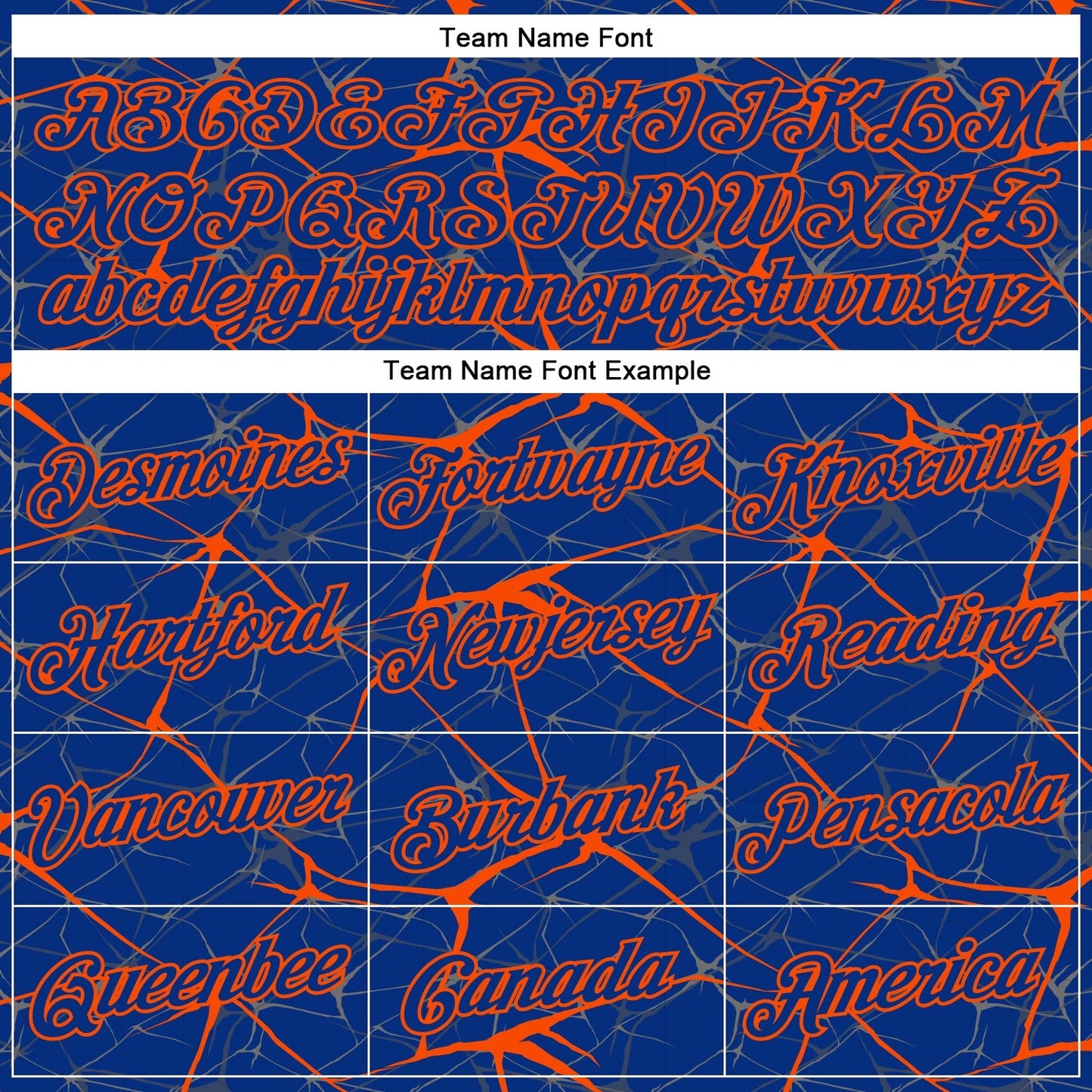 Custom Royal Orange 3D Pattern Design Abstract Network Performance T-Shirt view 3