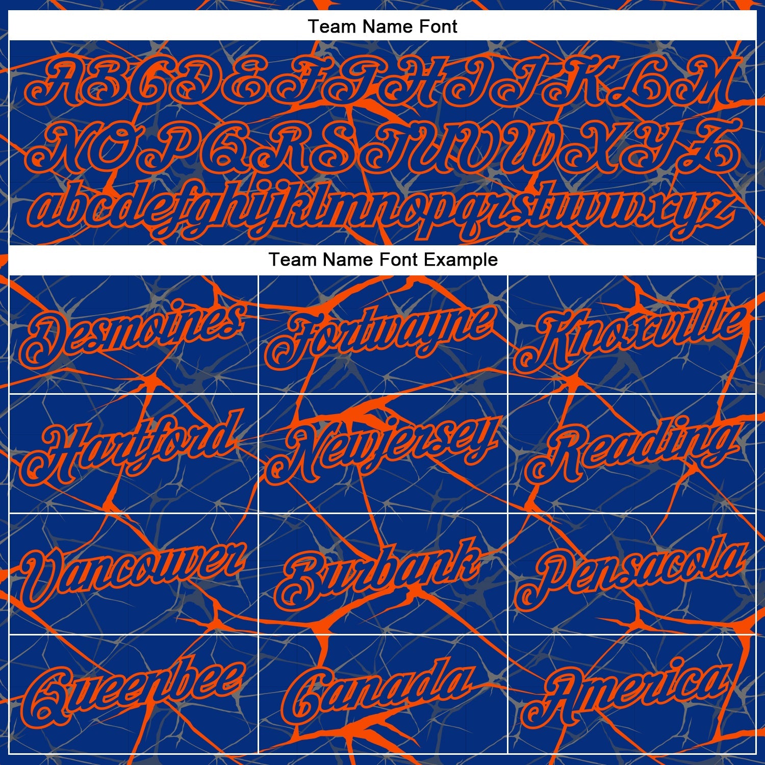 Custom Royal Orange 3D Pattern Design Abstract Network Performance T-Shirt view 3