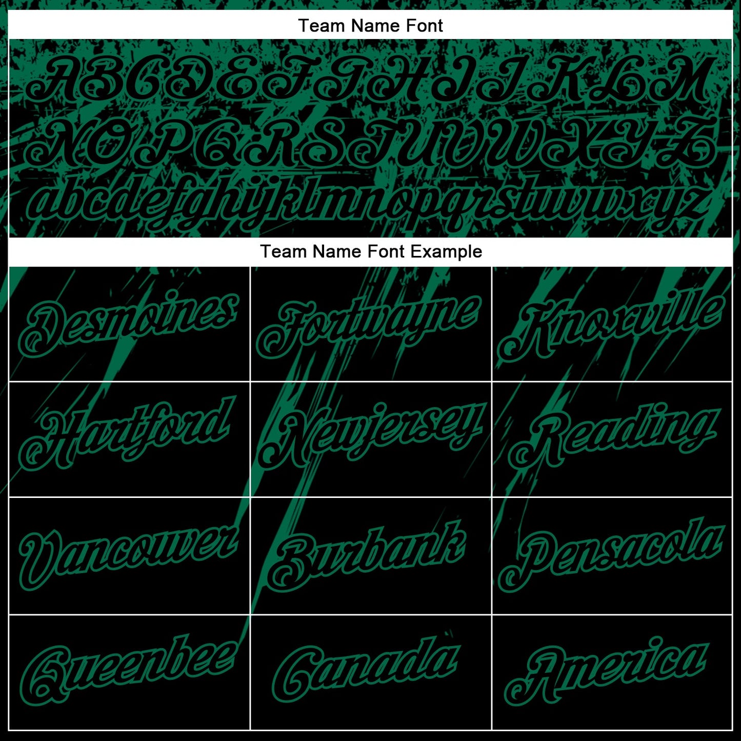 Custom Black Kelly Green 3D Pattern Design Abstract Sharp Shape Performance T-Shirt view 3