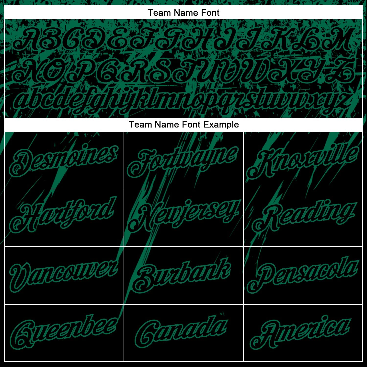 Custom Black Kelly Green 3D Pattern Design Abstract Sharp Shape Performance T-Shirt view 3