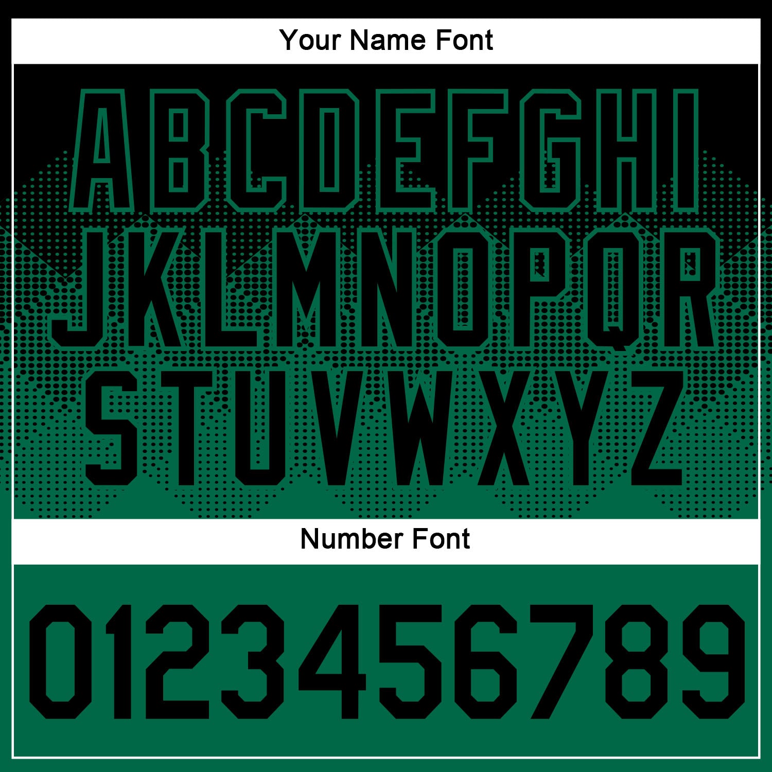 Custom Black Kelly Green 3D Pattern Design Gradient Square Shapes Performance T-Shirt view 4