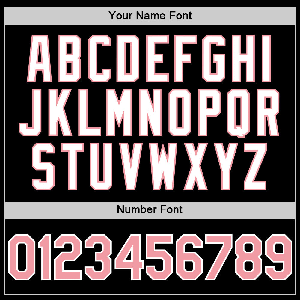 Custom Black Medium Pink-White 3D Pattern Design Gradient Style Twinkle Star Authentic Baseball Jersey view 6