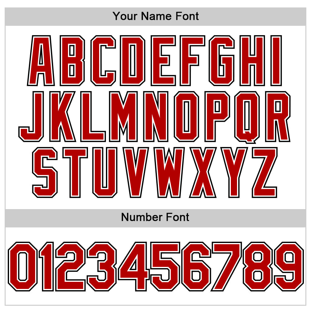 Custom White Red-Black 3D Pattern Design Gradient Style Twinkle Star Authentic Baseball Jersey view 5