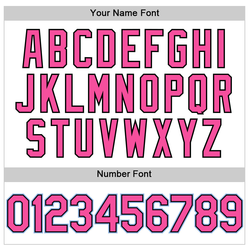 Custom White Pink Black-Light Blue 3D Pattern Design Gradient Style Twinkle Star Authentic Baseball Jersey view 5