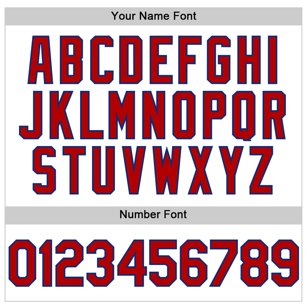Custom White Red-Royal 3D Pattern Design Gradient Style Twinkle Star Authentic Baseball Jersey view 5