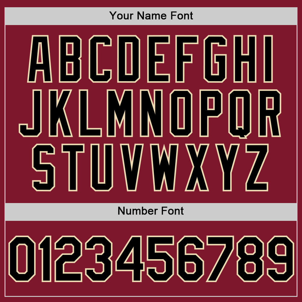 Custom Crimson Black-Cream 3D Pattern Design Gradient Style Twinkle Star Authentic Baseball Jersey view 5