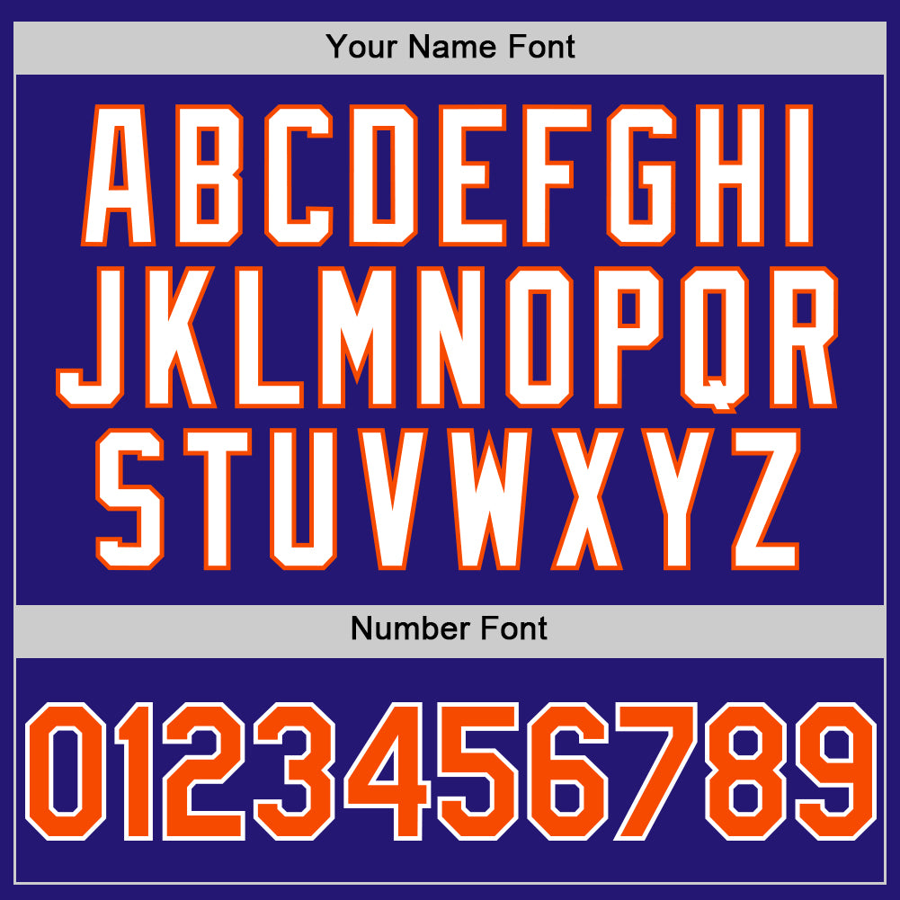 Custom Dark Purple Orange-White 3D Pattern Design Gradient Style Twinkle Star Authentic Baseball Jersey view 5
