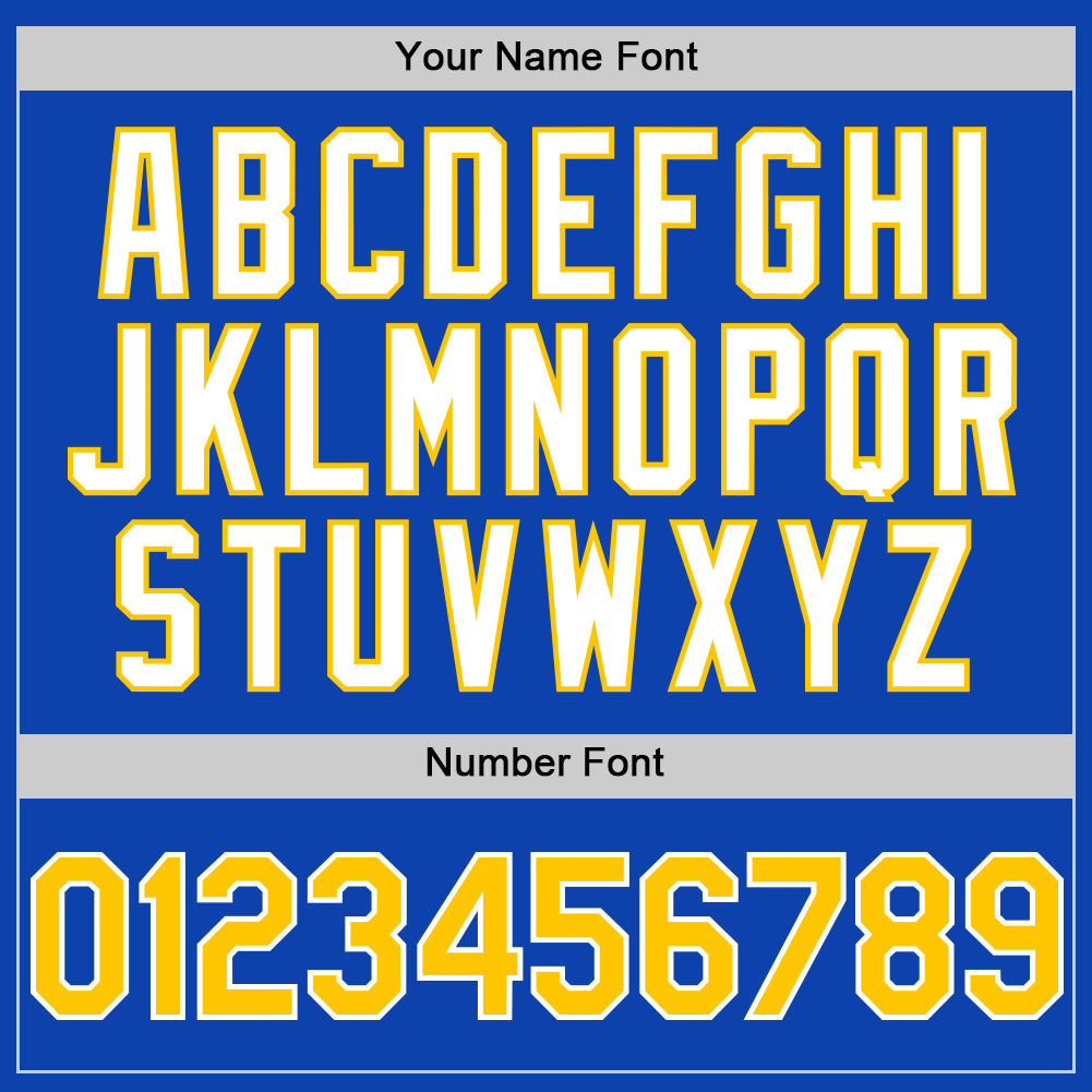 Custom Thunder Blue Yellow-White 3D Pattern Design Gradient Style Twinkle Star Authentic Baseball Jersey view 5