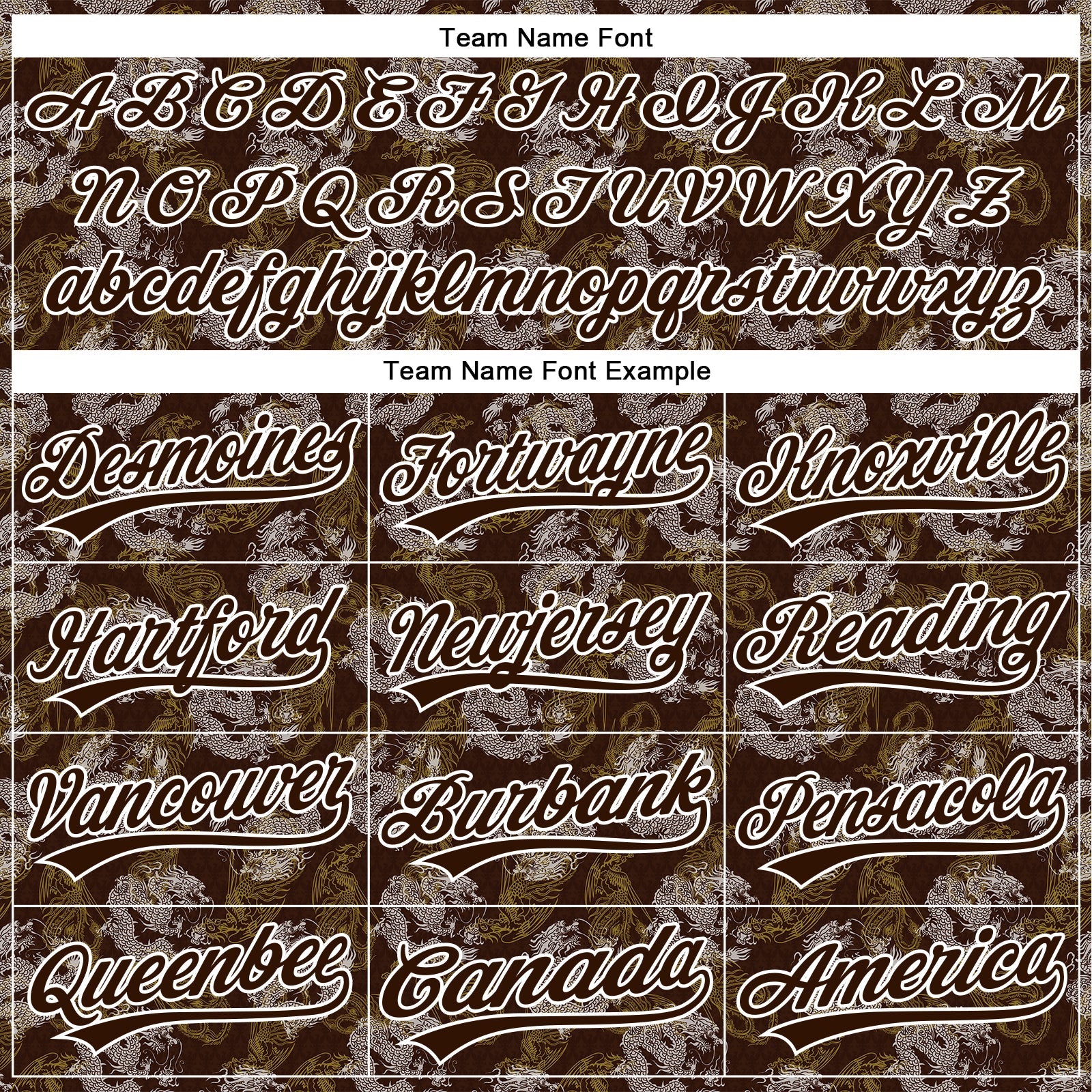 Custom Brown White 3D Pattern Design Animal Loongfeng Authentic Baseball Jersey view 4