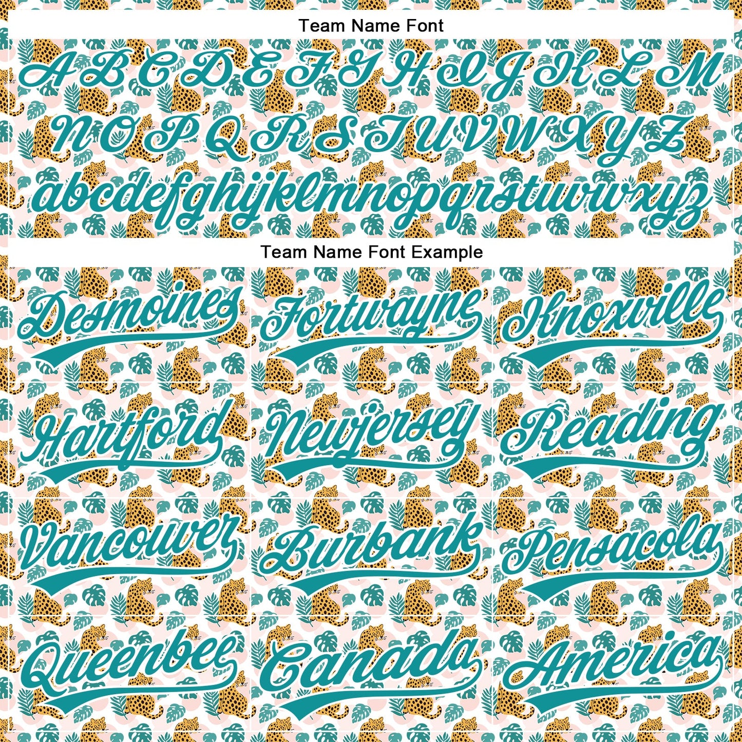 Custom White Teal 3D Pattern Design Animal Leopard Authentic Baseball Jersey view 4