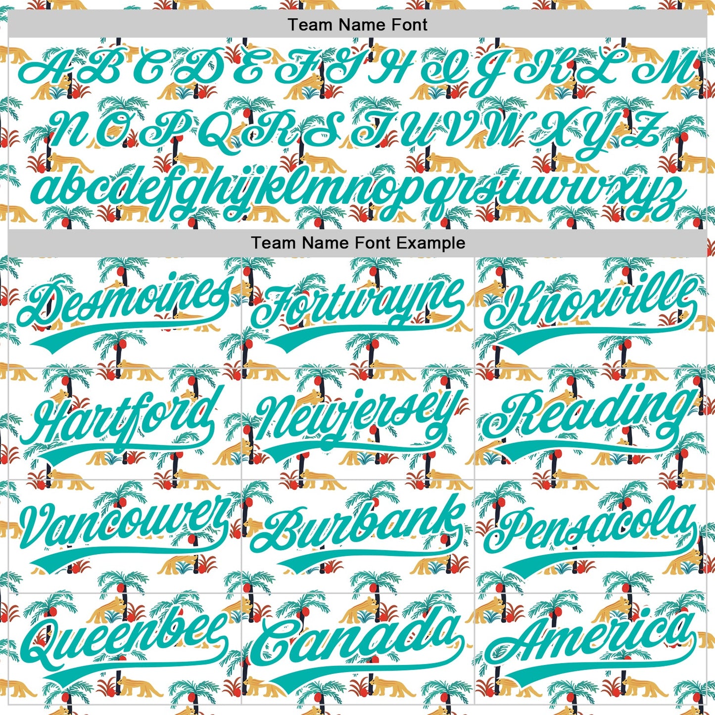 Custom White Aqua 3D Pattern Design Animal Leopard And Hawaii Palm Trees Authentic Baseball Jersey view 4