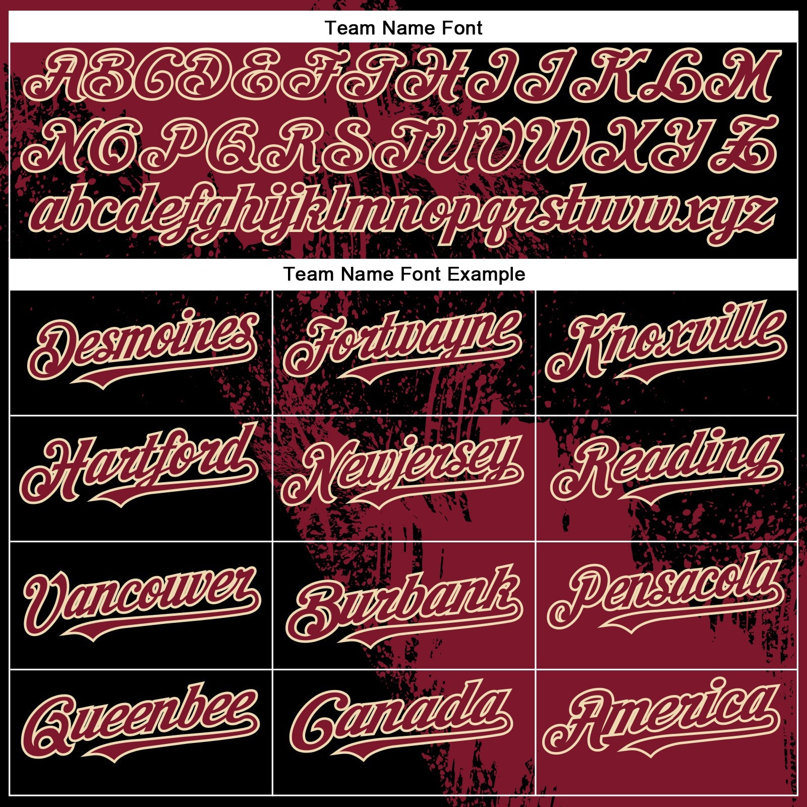 Custom Crimson Black-Cream 3D Pattern Design Abstract Brush Stroke Authentic Baseball Jersey view 5