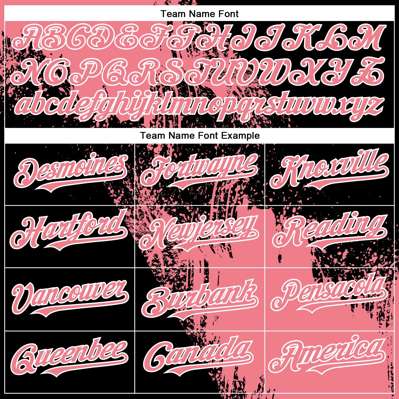 Custom Medium Pink Black-White 3D Pattern Design Abstract Brush Stroke Authentic Baseball Jersey view 4