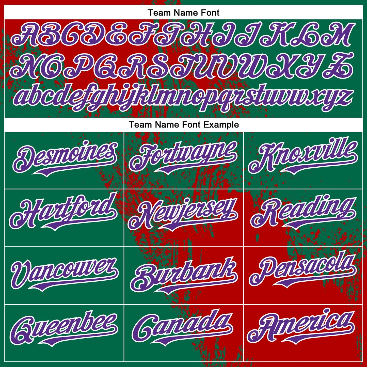 Custom Red Purple Kelly Green-White 3D Pattern Design Abstract Brush Stroke Authentic Baseball Jersey view 4