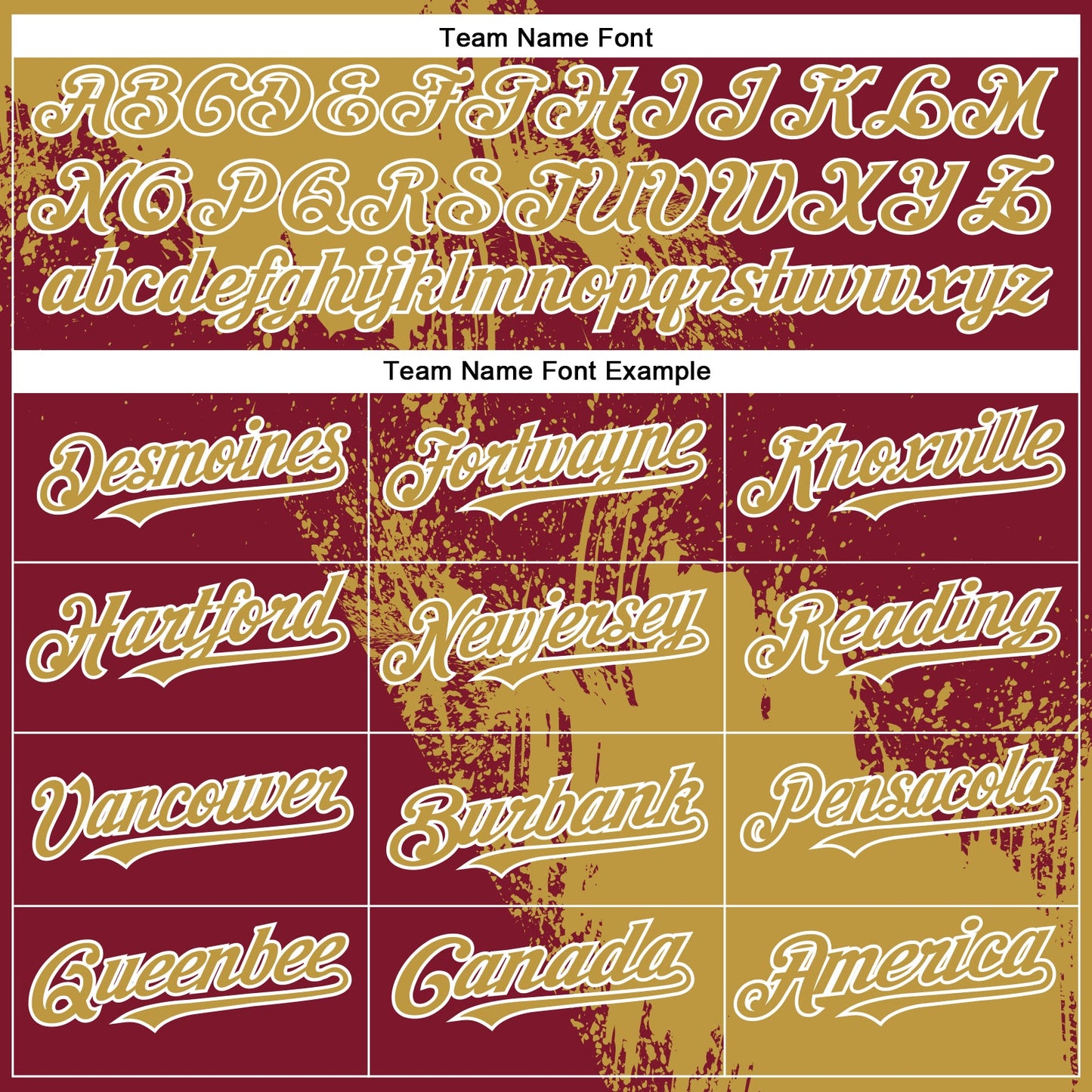 Custom Old Gold Crimson-White 3D Pattern Design Abstract Brush Stroke Authentic Baseball Jersey view 4