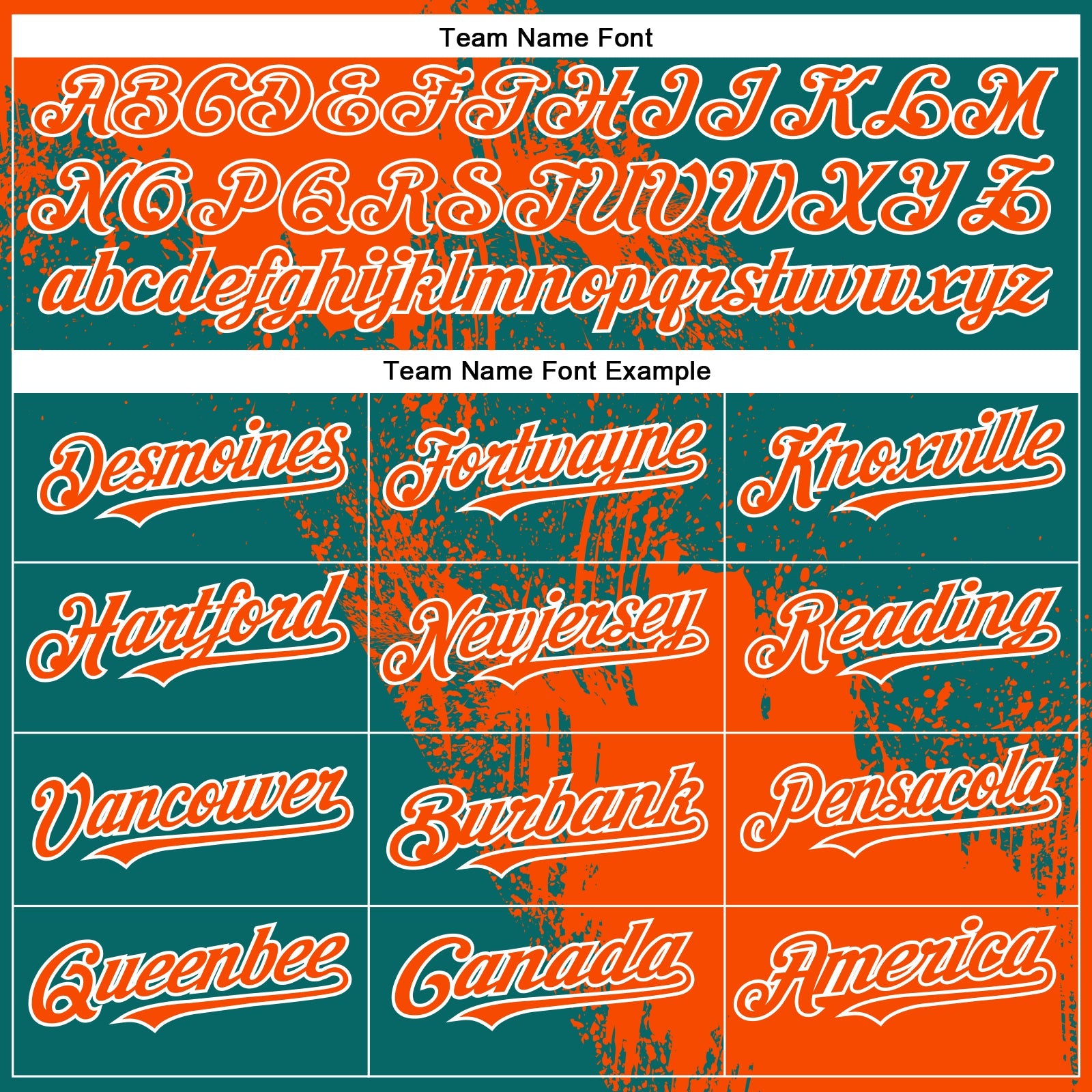 Custom Orange Teal-White 3D Pattern Design Abstract Brush Stroke Authentic Baseball Jersey view 4