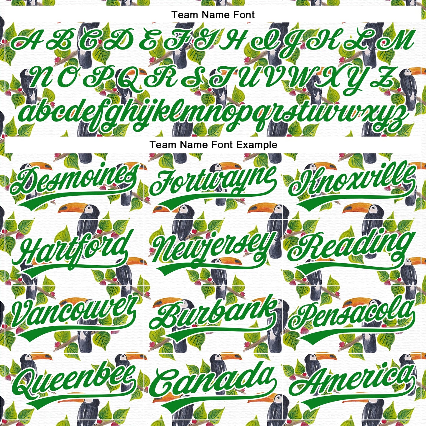 Custom White Grass Green 3D Pattern Design Animal Toucan And Tropical Hawaii Palm Leaves Authentic Baseball Jersey view 4