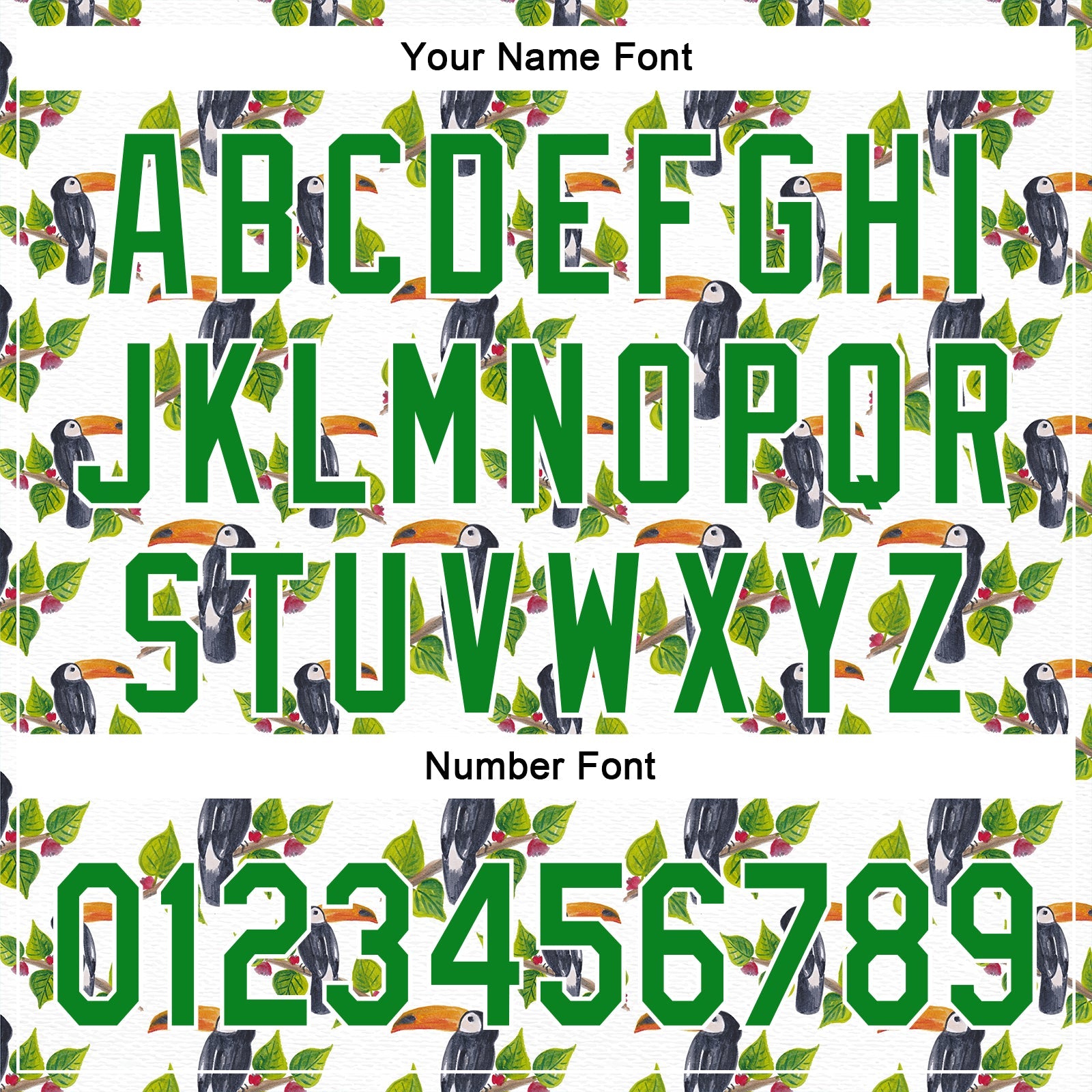 Custom White Grass Green 3D Pattern Design Animal Toucan And Tropical Hawaii Palm Leaves Authentic Baseball Jersey view 5