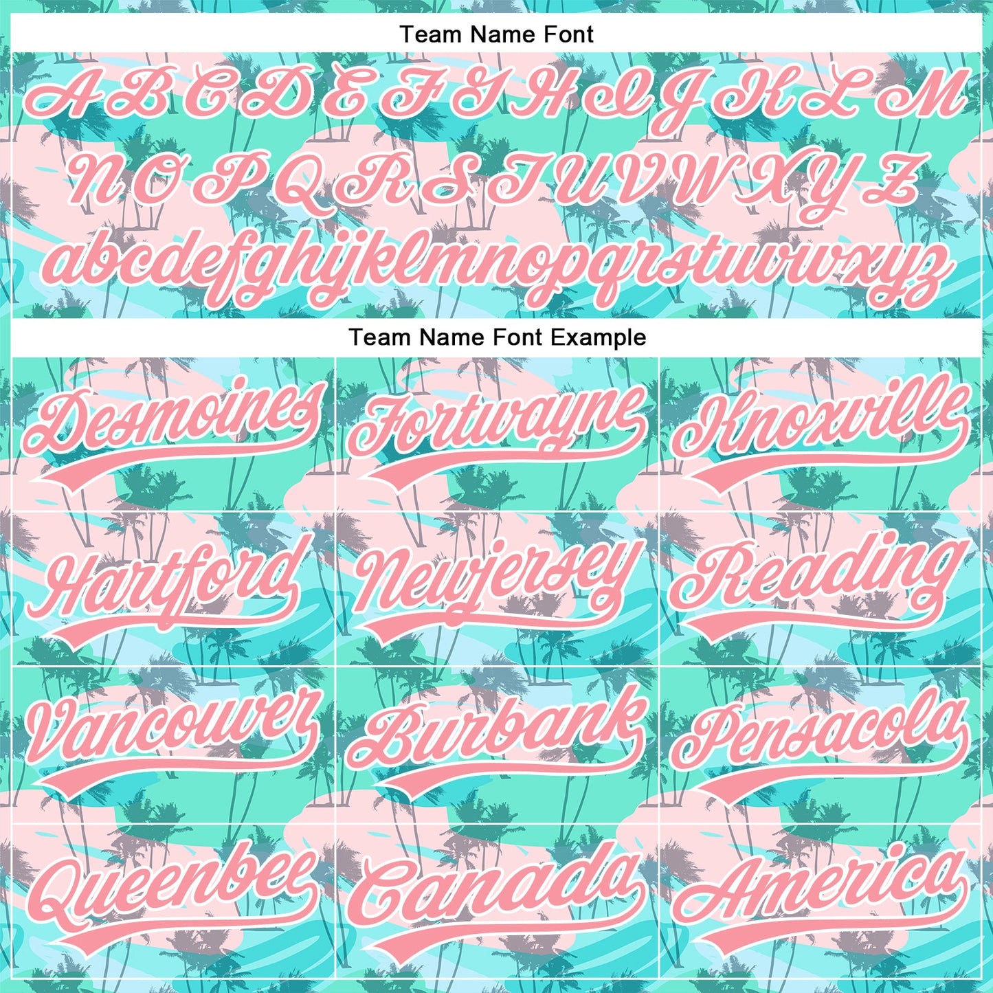 Custom Green Medium Pink-White 3D Pattern Design Tropical Hawaii Palm Trees Authentic Baseball Jersey view 4