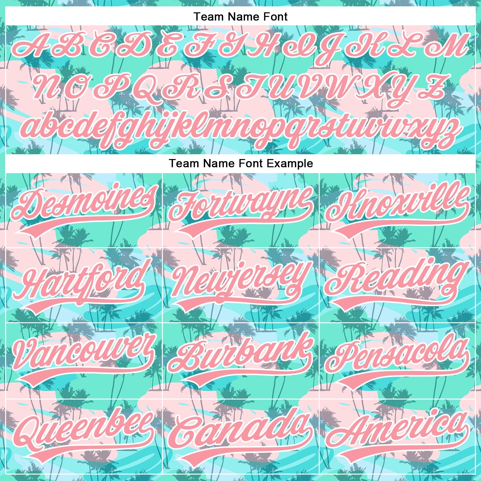 Custom Green Medium Pink-White 3D Pattern Design Tropical Hawaii Palm Trees Authentic Baseball Jersey view 4