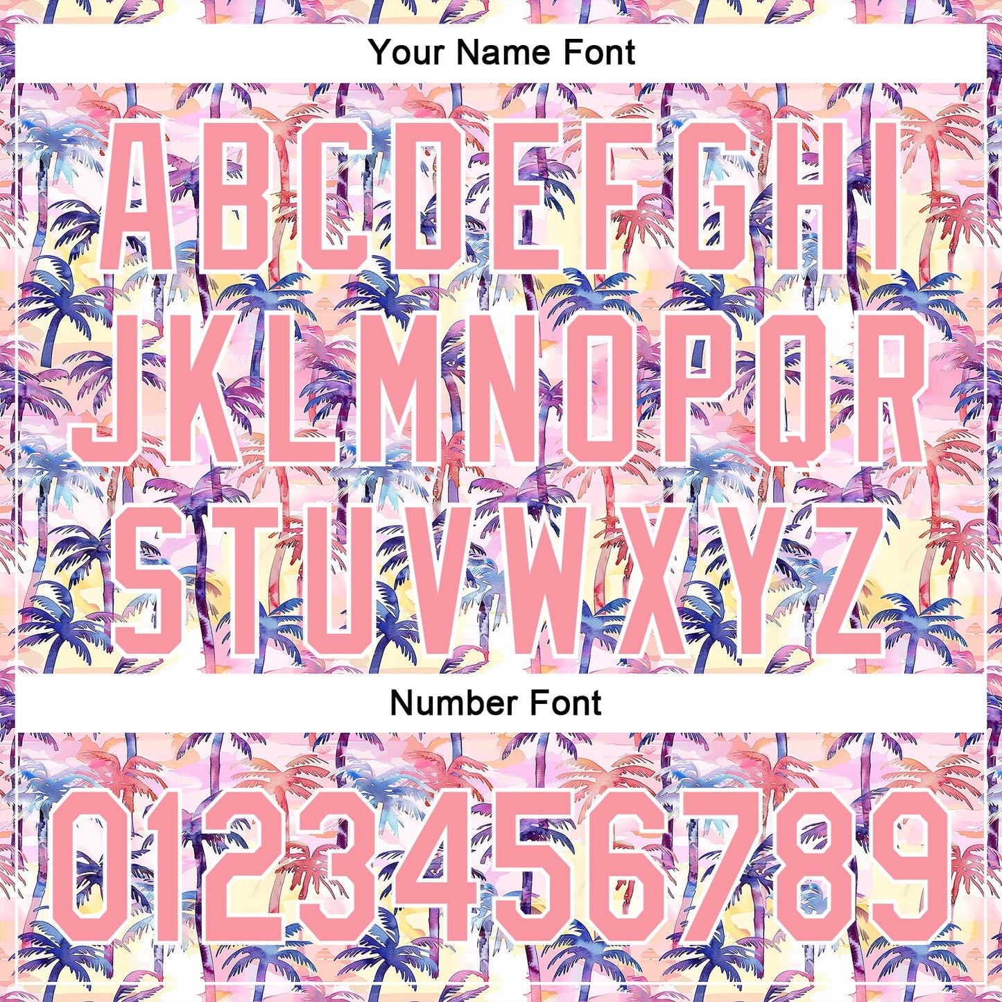 Custom Medium Pink White 3D Pattern Design Tropical Hawaii Palm Trees Authentic Baseball Jersey view 5