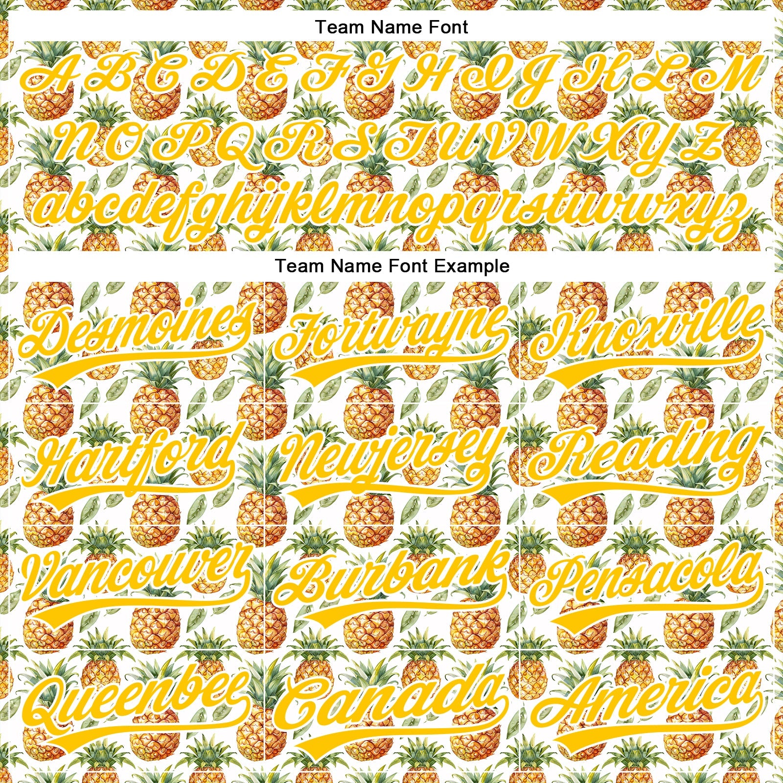 Custom White Yellow 3D Pattern Design Fruit Pineapple Authentic Baseball Jersey view 4