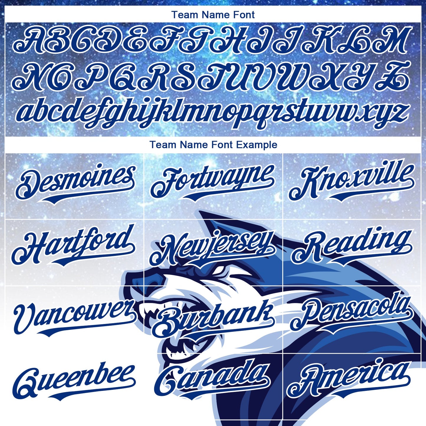 Custom Royal White 3D Pattern Design Animal Wolf Authentic Baseball Jersey view 4