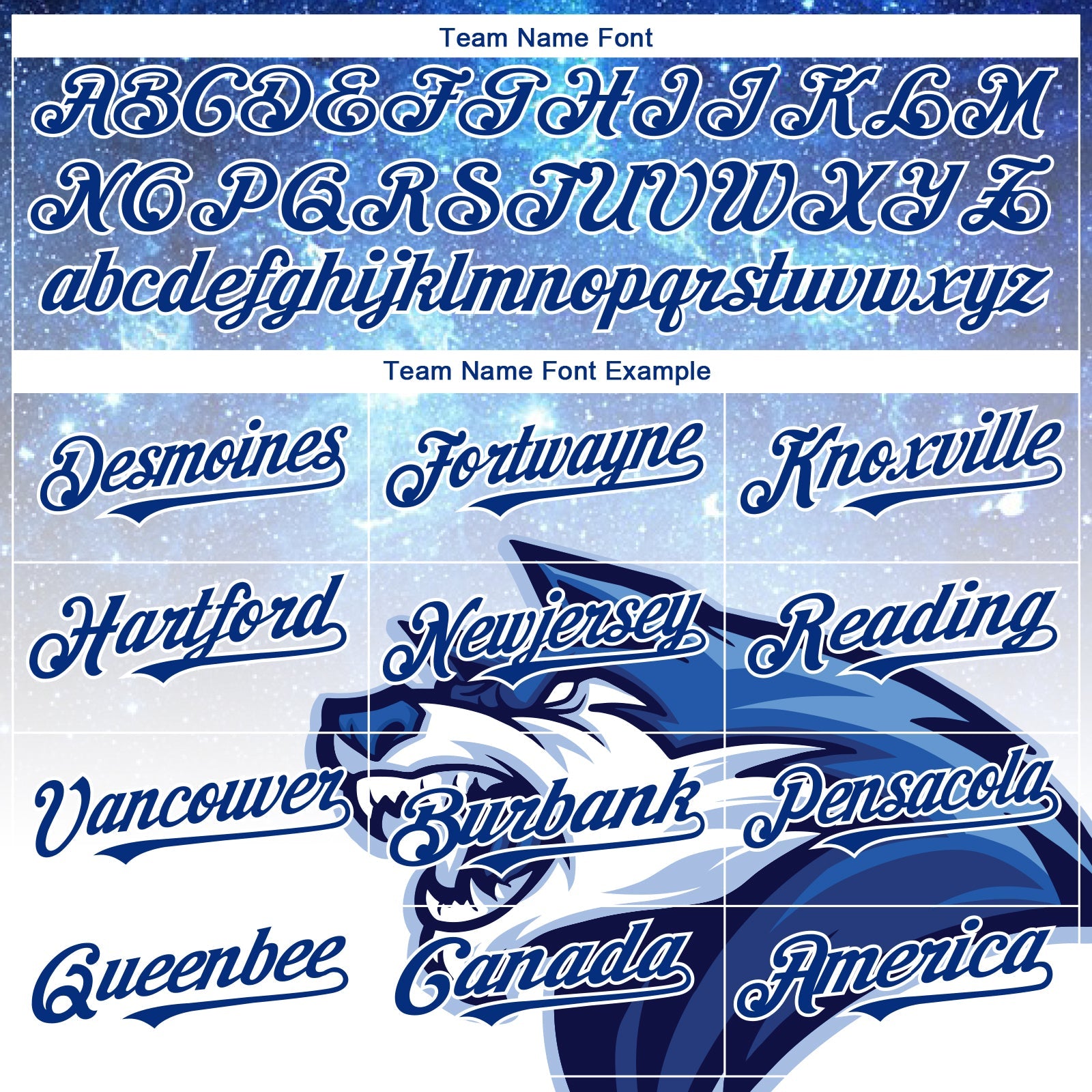Custom Royal White 3D Pattern Design Animal Wolf Authentic Baseball Jersey view 4