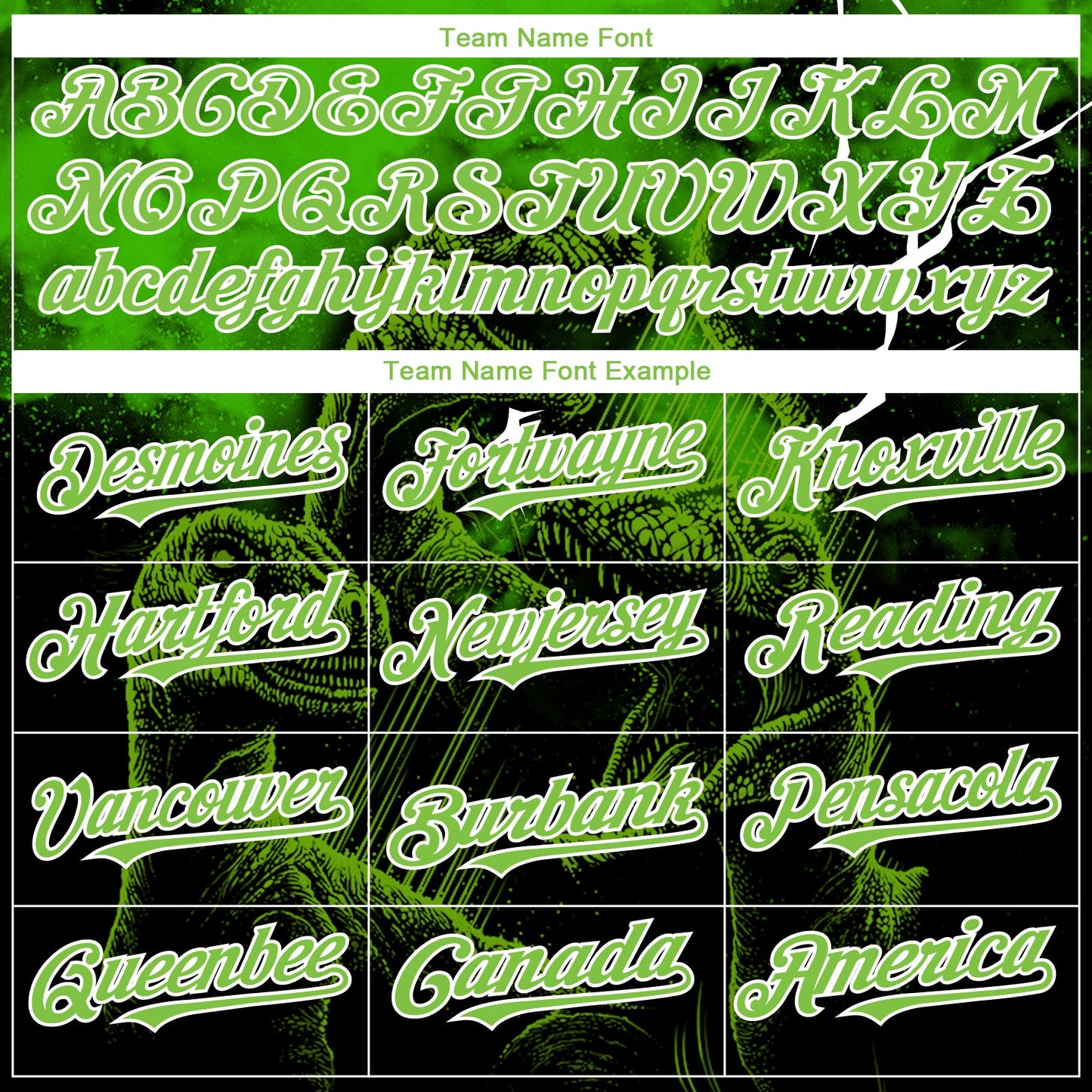 Custom Black Neon Green-White 3D Pattern Design Animal Dinosaur Authentic Baseball Jersey view 4