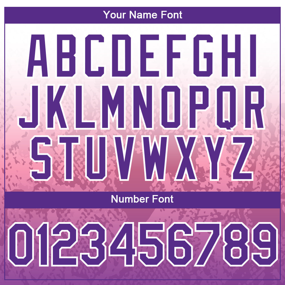 Custom White Purple-Pink 3D Pattern Design Gradient Style Animal Snake Authentic Baseball Jersey view 5