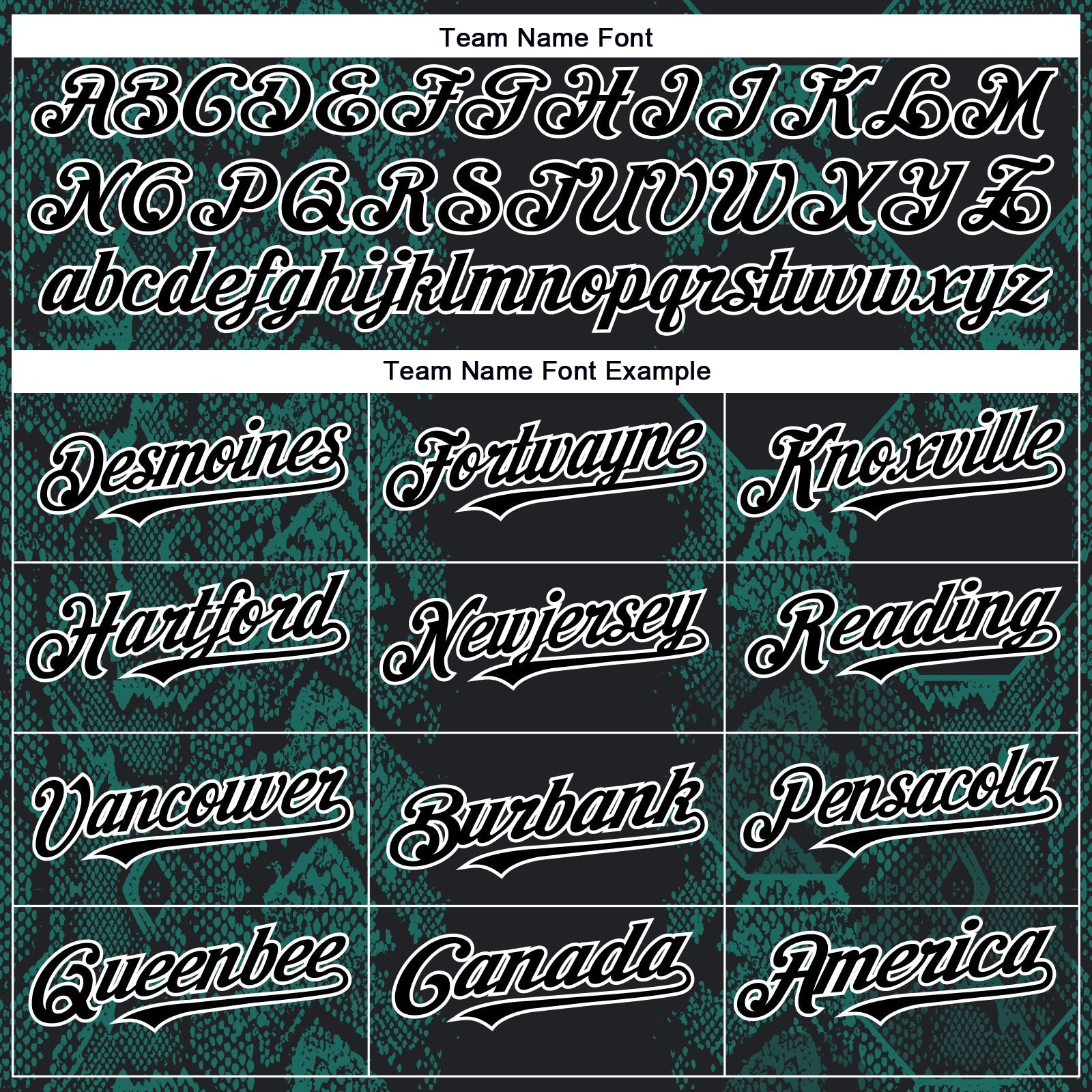 Custom Black Midnight Green-White 3D Pattern Design Animal Snake Authentic Baseball Jersey view 4
