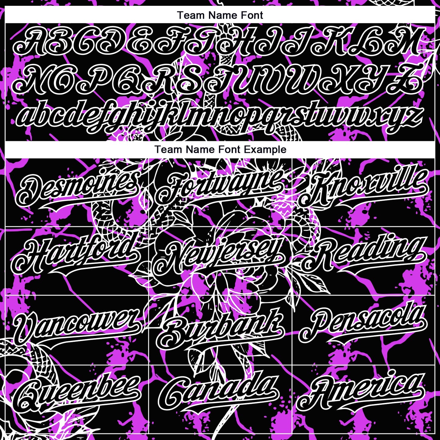 Custom Black Purple-White 3D Pattern Design Animal Snake Authentic Baseball Jersey view 4