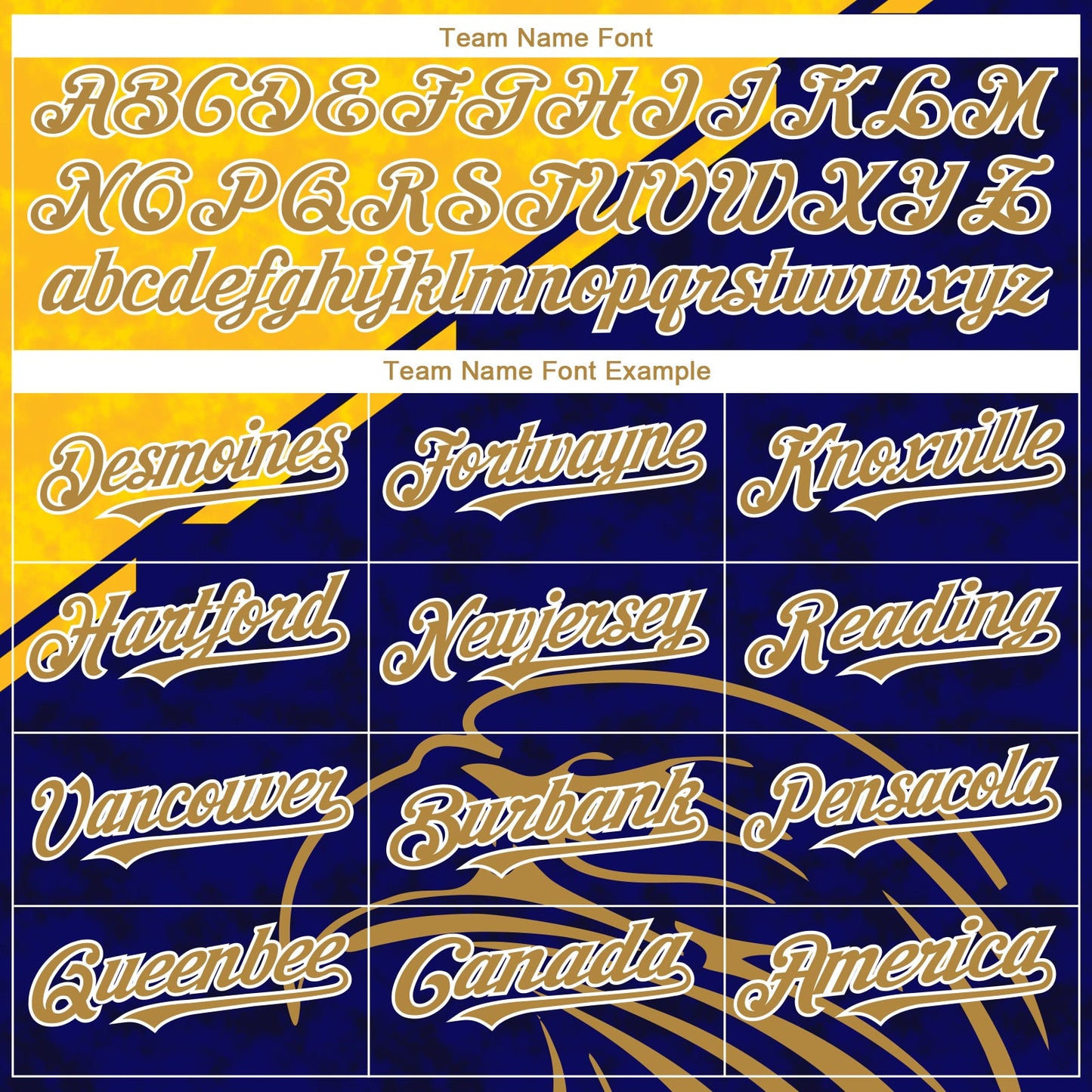 Custom Yellow Old Gold-Navy 3D Pattern Design Animal Eagle Authentic Baseball Jersey view 4