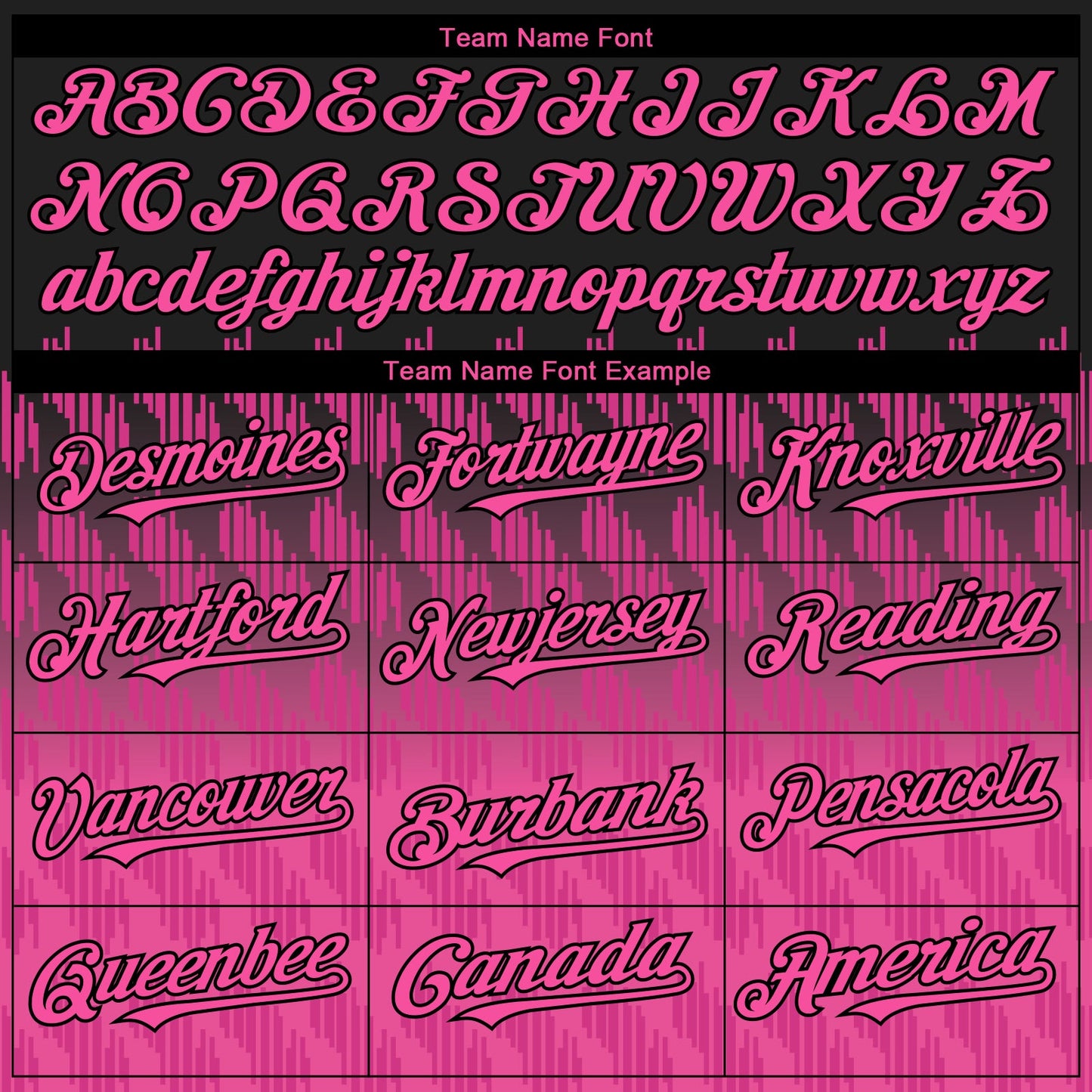 Custom Black Pink-White 3D Pattern Design Lines Authentic Baseball Jersey view 4