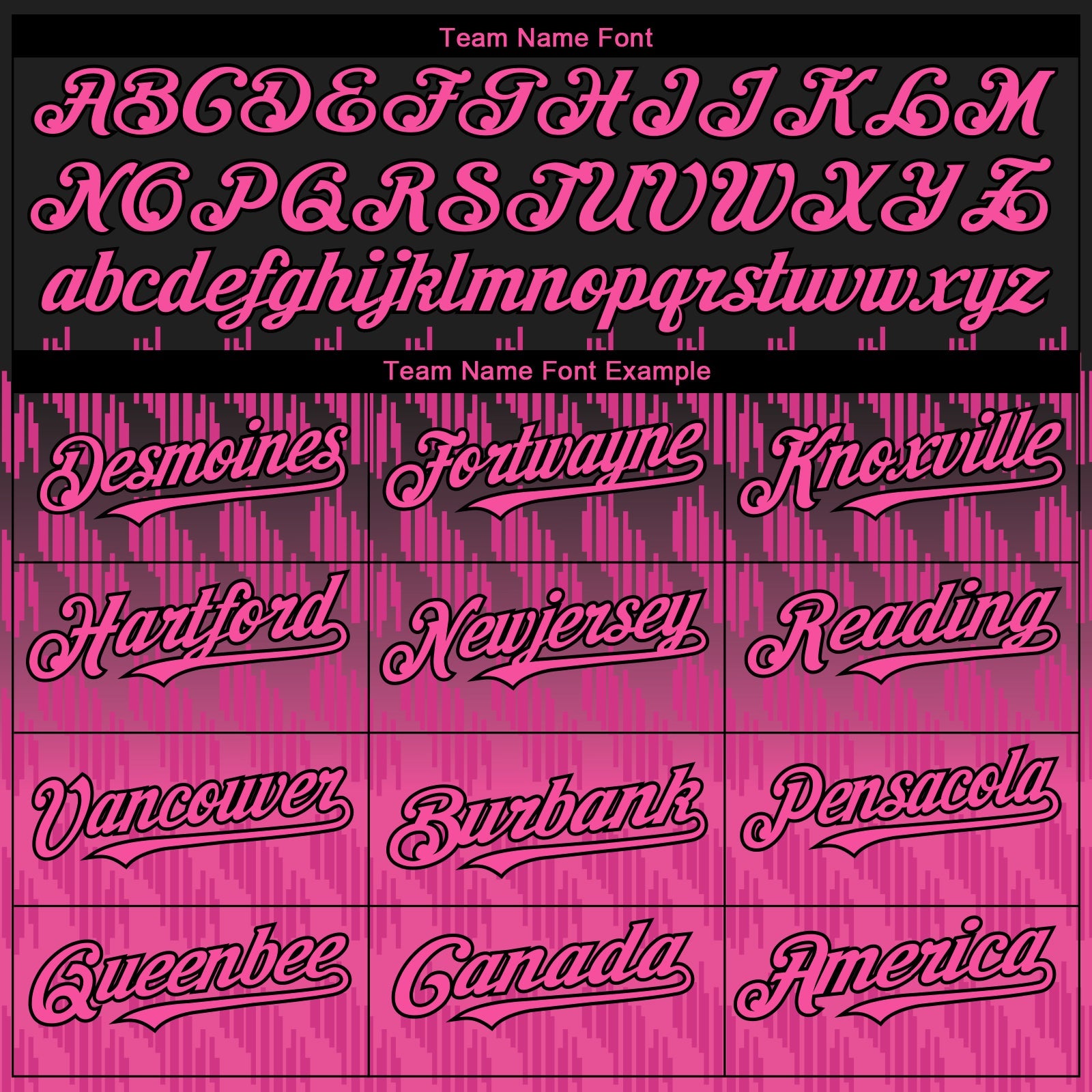Custom Black Pink-White 3D Pattern Design Lines Authentic Baseball Jersey view 4
