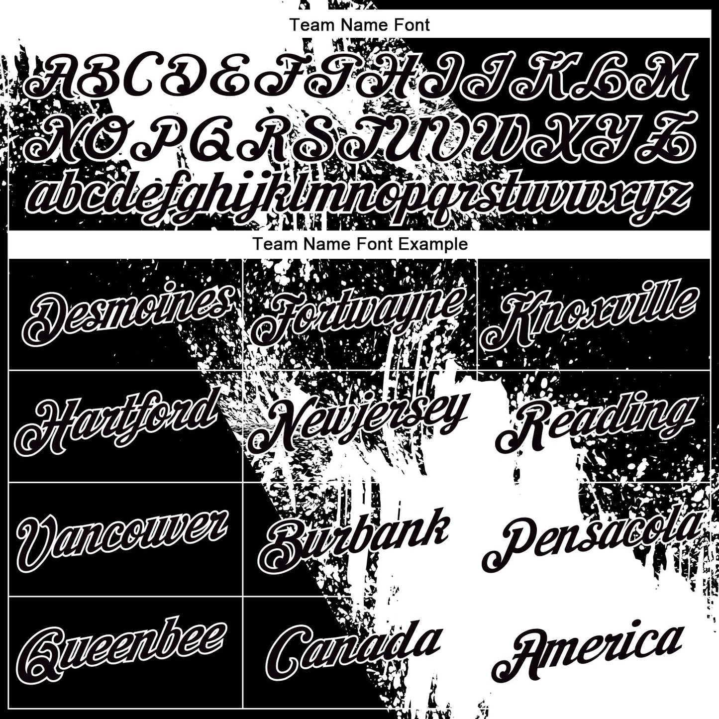 Custom White Black 3D Pattern Design Abstract Brush Stroke Performance T-Shirt view 3