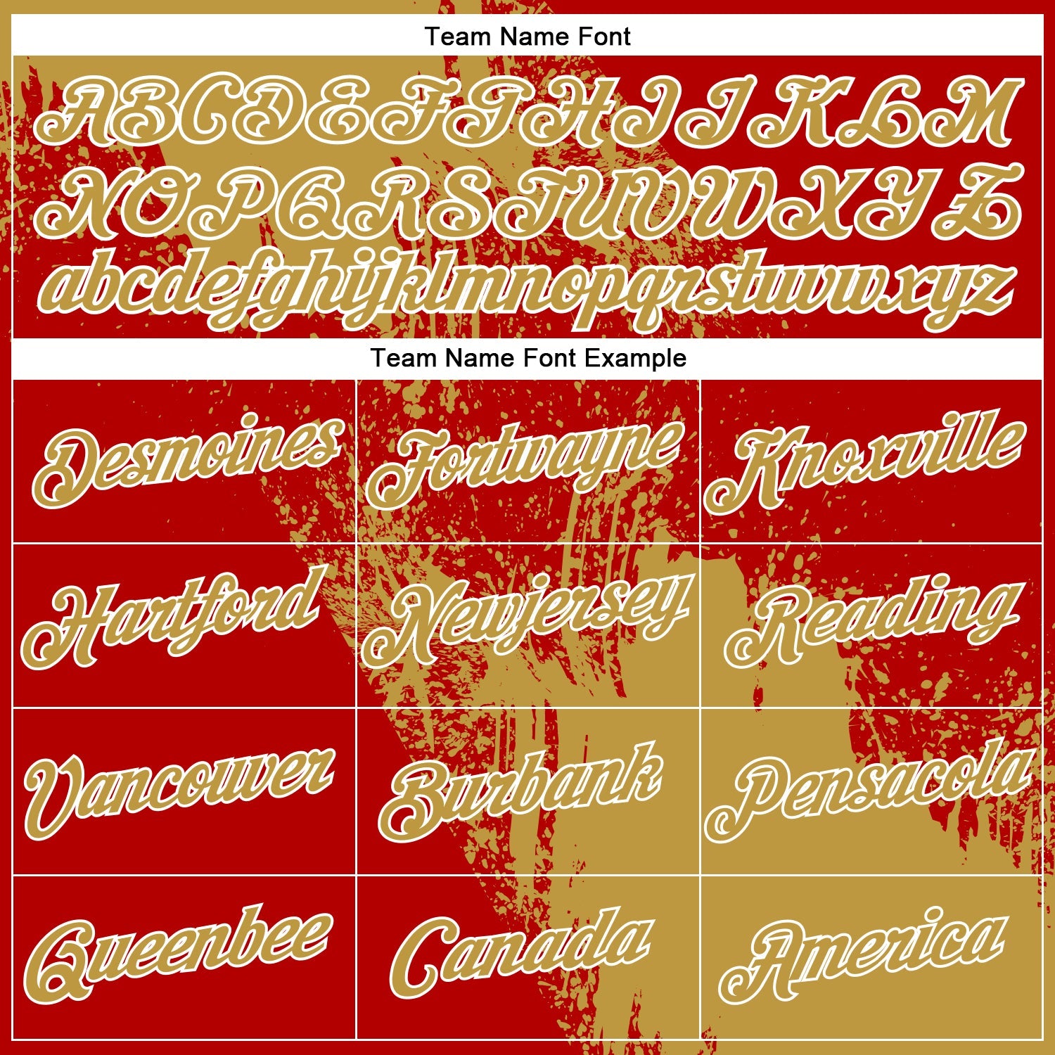 Custom Old Gold Red-White 3D Pattern Design Abstract Brush Stroke Performance T-Shirt view 3