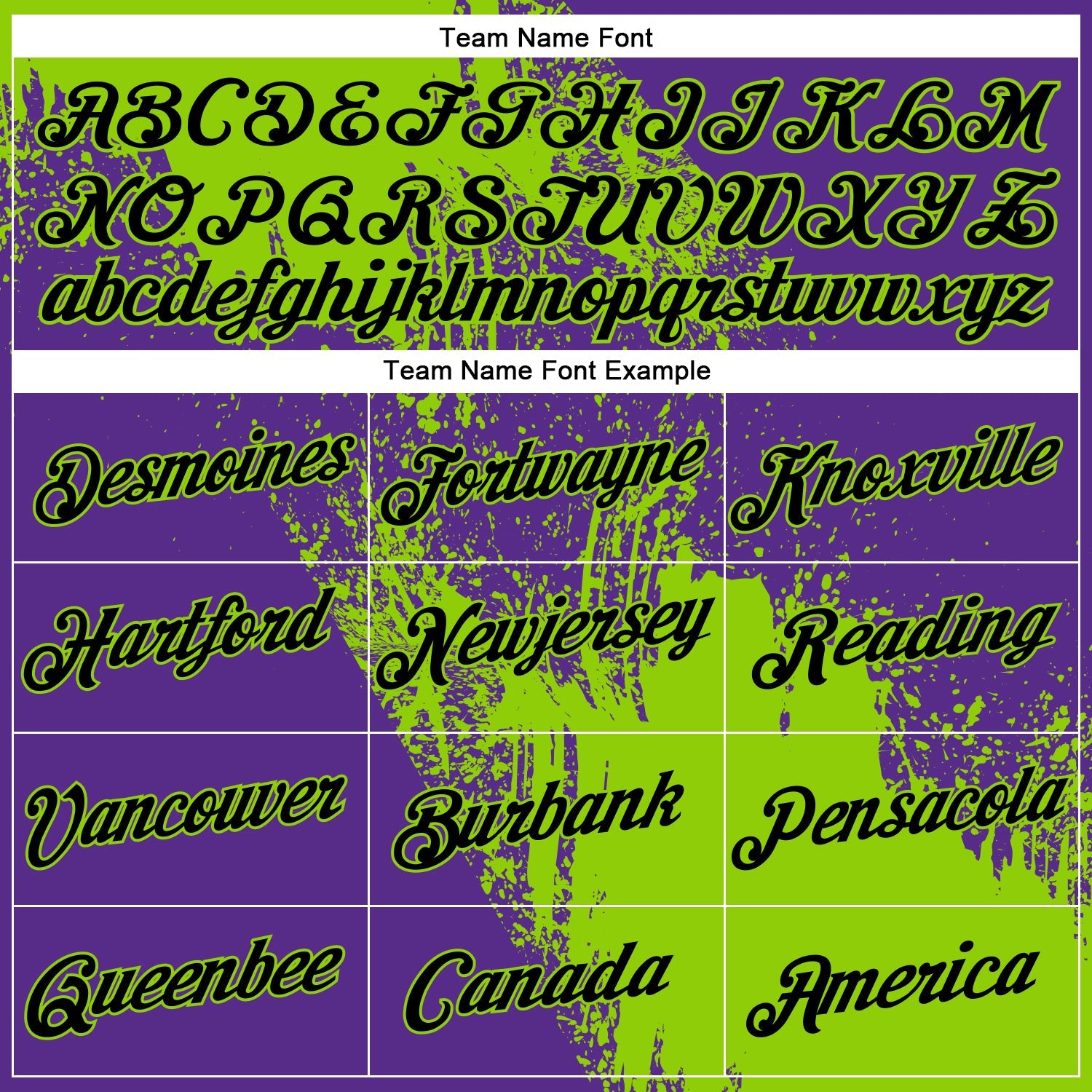 Custom Neon Green Black-Purple 3D Pattern Design Abstract Brush Stroke Performance T-Shirt view 3