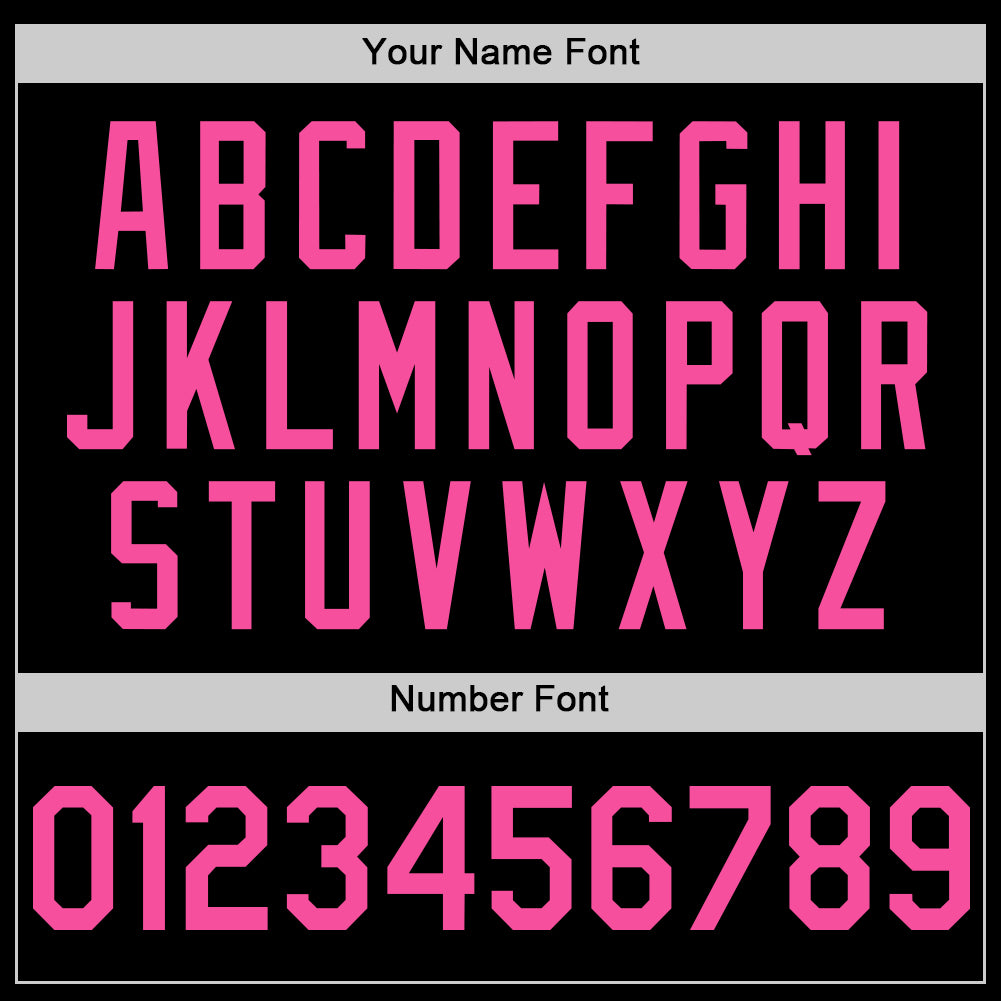 Custom Black Pink-Purple 3D Pattern Design Geometric Shapes Authentic Baseball Jersey view 6