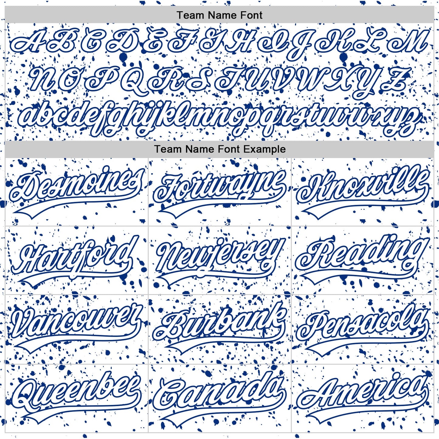 Custom White Royal 3D Pattern Design Abstract Splatter Ink Authentic Baseball Jersey view 4